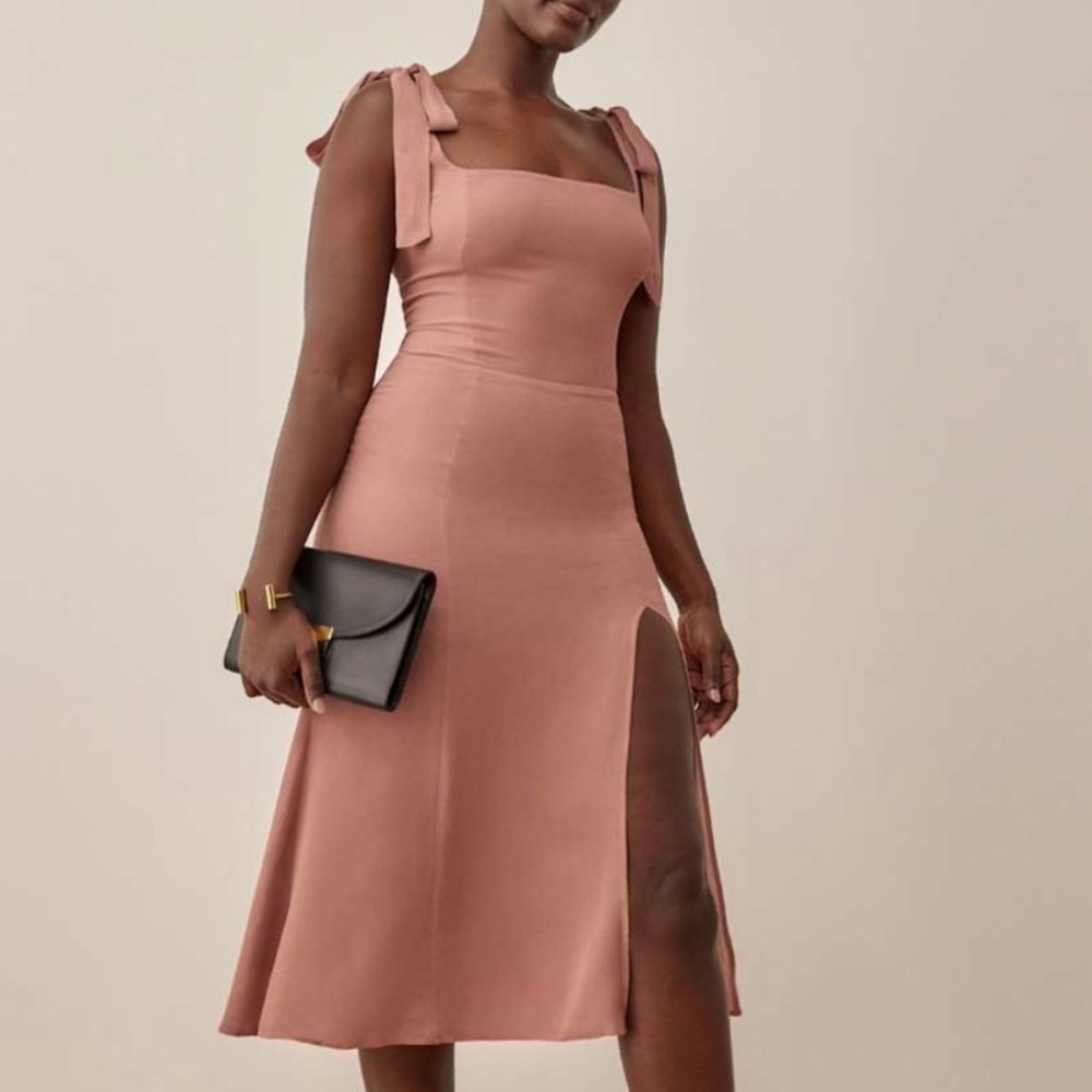 NWT - Reformation Twilight Dress - Praline